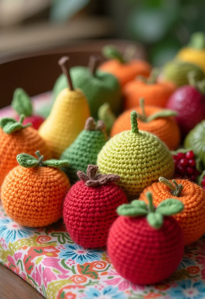 30 Cute Toys to Make Using Crochet Amigurumi Free Patterns - 6. Fun Fruit Plushies