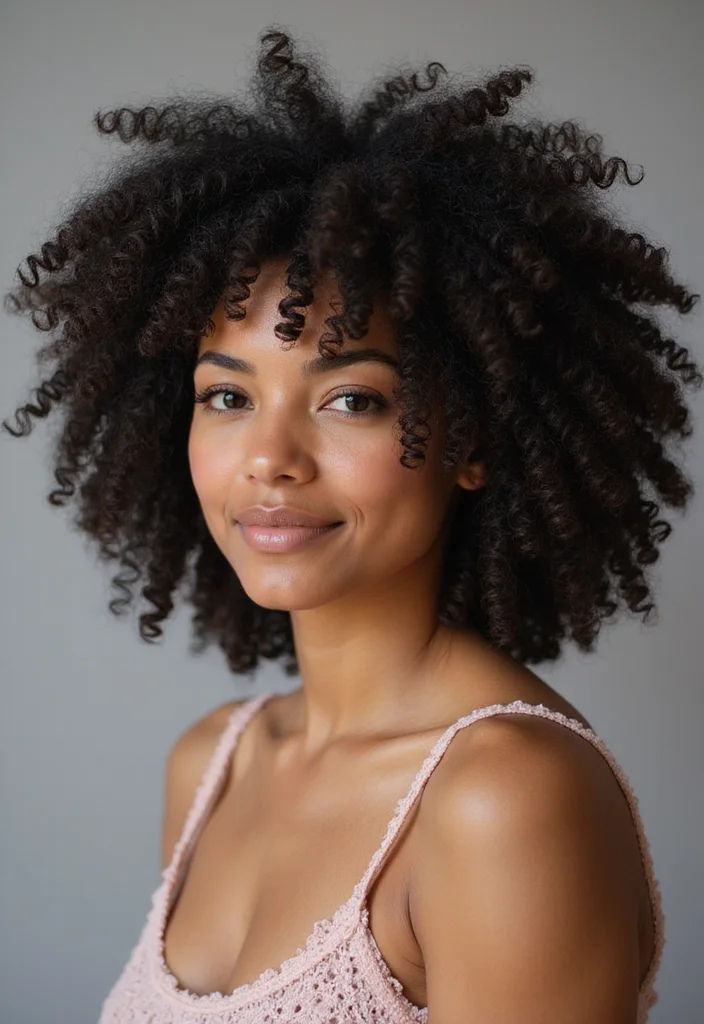 30 Iconic Hair Looks from Curly Crochet Hair Styles - 17. Textured Crochet Curls