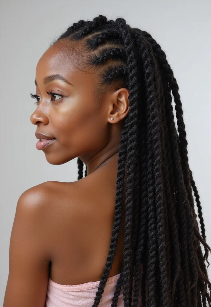 30 Iconic Hair Looks from Curly Crochet Hair Styles - 27. Textured Crochet Braids