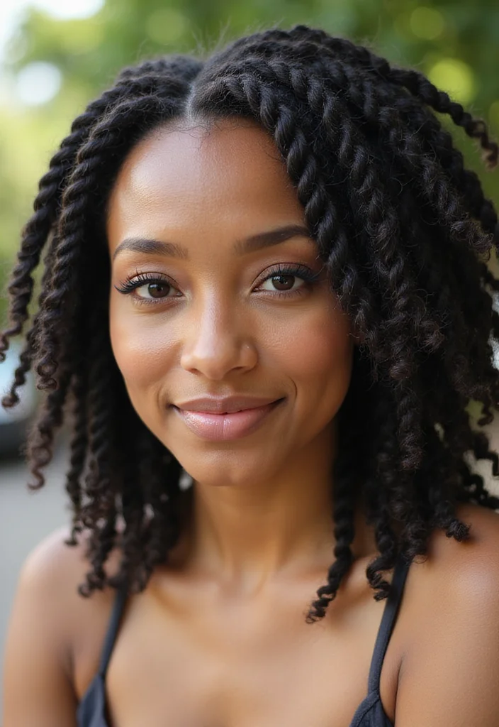 30 Iconic Hair Looks from Curly Crochet Hair Styles - 5. Crochet Twists with a Twist