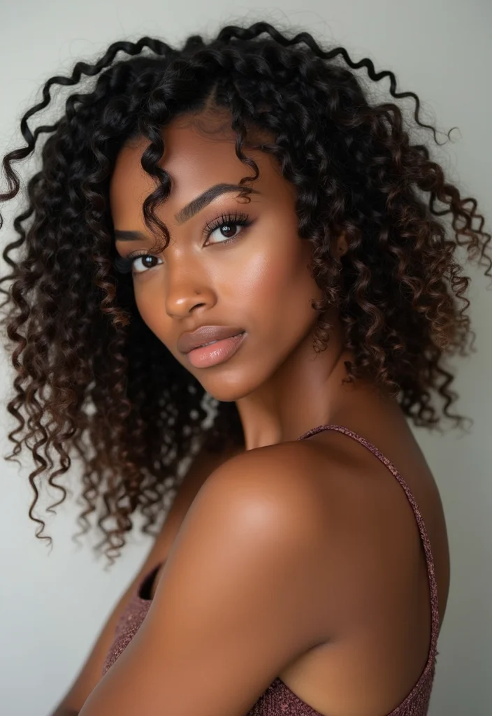 30 Iconic Hair Looks from Curly Crochet Hair Styles - 6. Crochet Braids with Curly Ends
