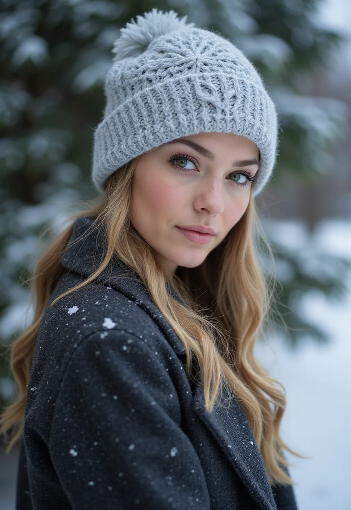 30 Must-Try Designs Using Crochet Hats Free Pattern - 10. Winter Snowflake Hat