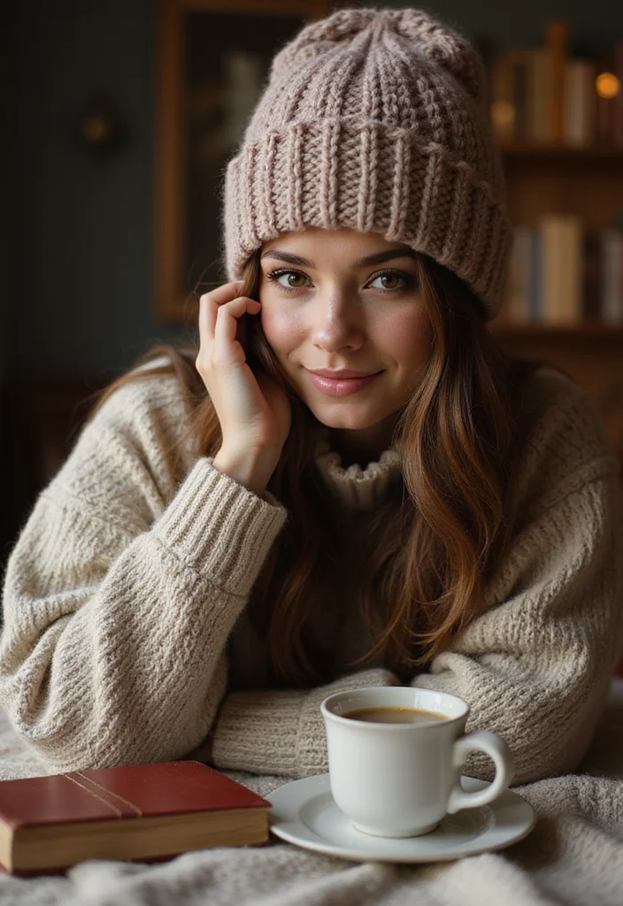 30 Must-Try Designs Using Crochet Hats Free Pattern - 22. Hand Knit Hat