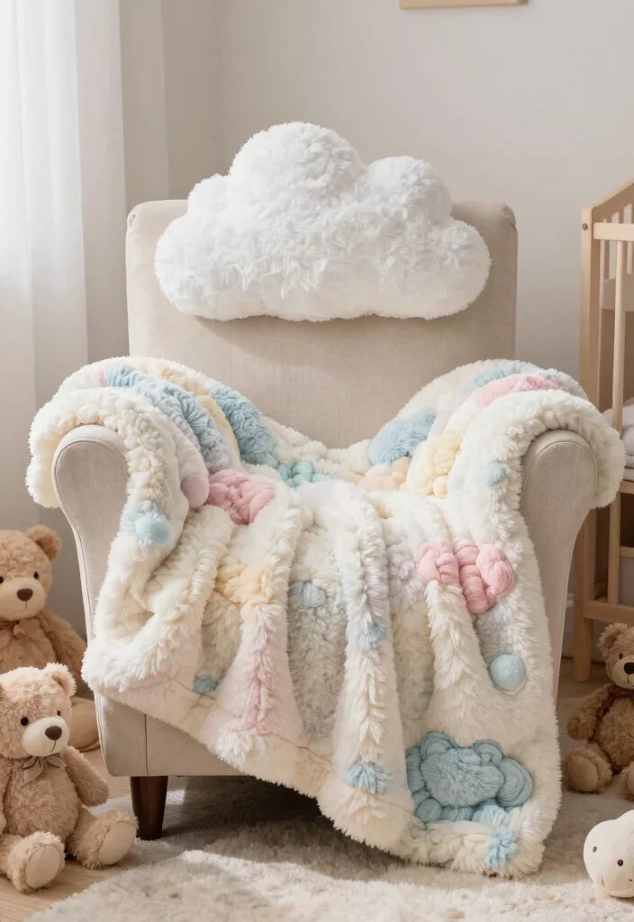17 Cozy Crochet Baby Blanket Ideas for Beginners - 4. Cuddle Up Cloud Blanket 1