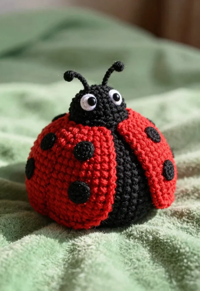 17 Sweet Handmade Crochet Lovey Ideas for Baby Comfort - 12. Ladybug Lovey 1