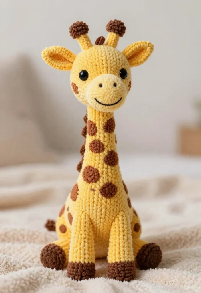 17 Sweet Handmade Crochet Lovey Ideas for Baby Comfort - 17. Giraffe Lovey 1