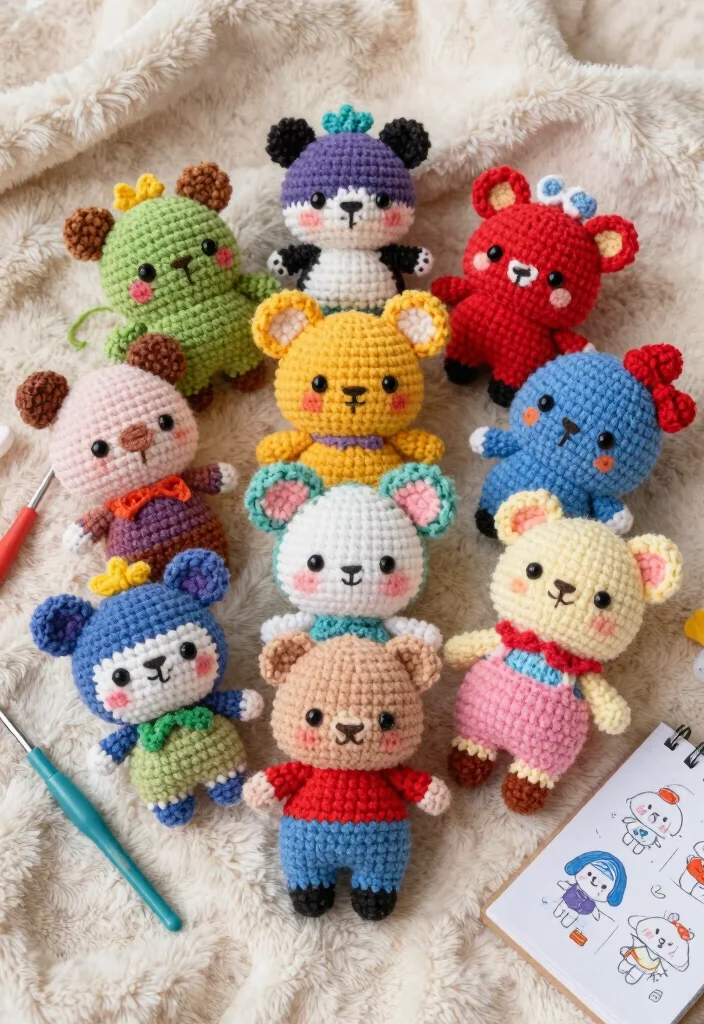 19 Clever Handmade Ideas for Creative Reuse of Scrap Yarn - 4. Cute Amigurumi Toys 1