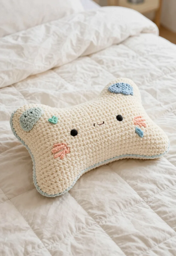 19 Essential Baby Crochet Patterns You Can Make at Home - 16. Soft Crochet Baby Pillow 1