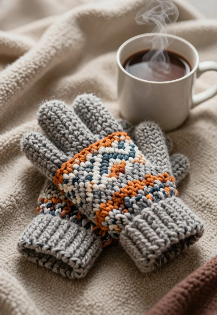 19 Thoughtful Crochet Gifts for Men: Handmade and Practical - 18. Winter Gloves 1