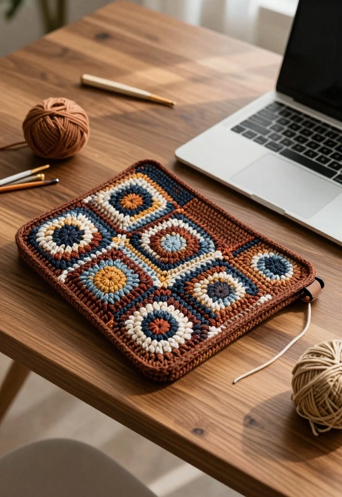 19 Thoughtful Crochet Gifts for Men: Handmade and Practical - 4. Laptop Sleeve 1