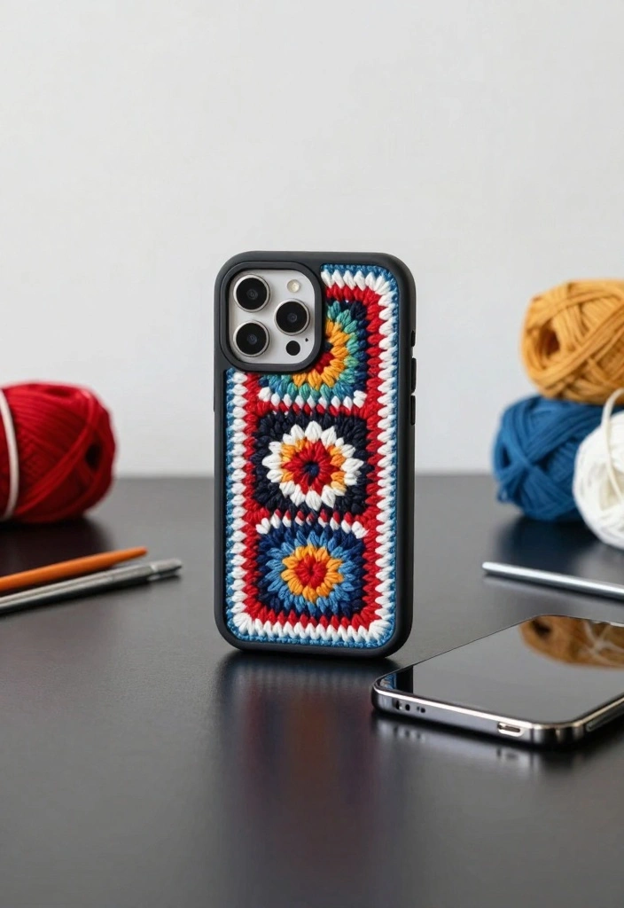 19 Thoughtful Crochet Gifts for Men: Handmade and Practical - 8. Phone Case 1