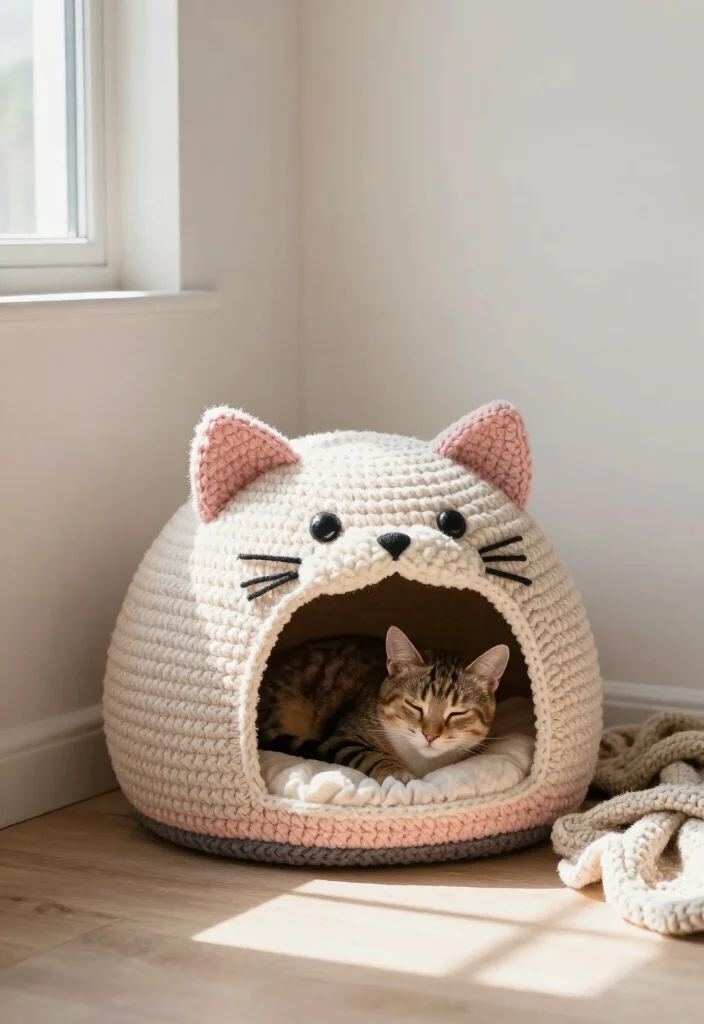20 Adorable Cat Crochet Patterns: A Free Guide for Animal Lovers - 3. Cat Cave 1