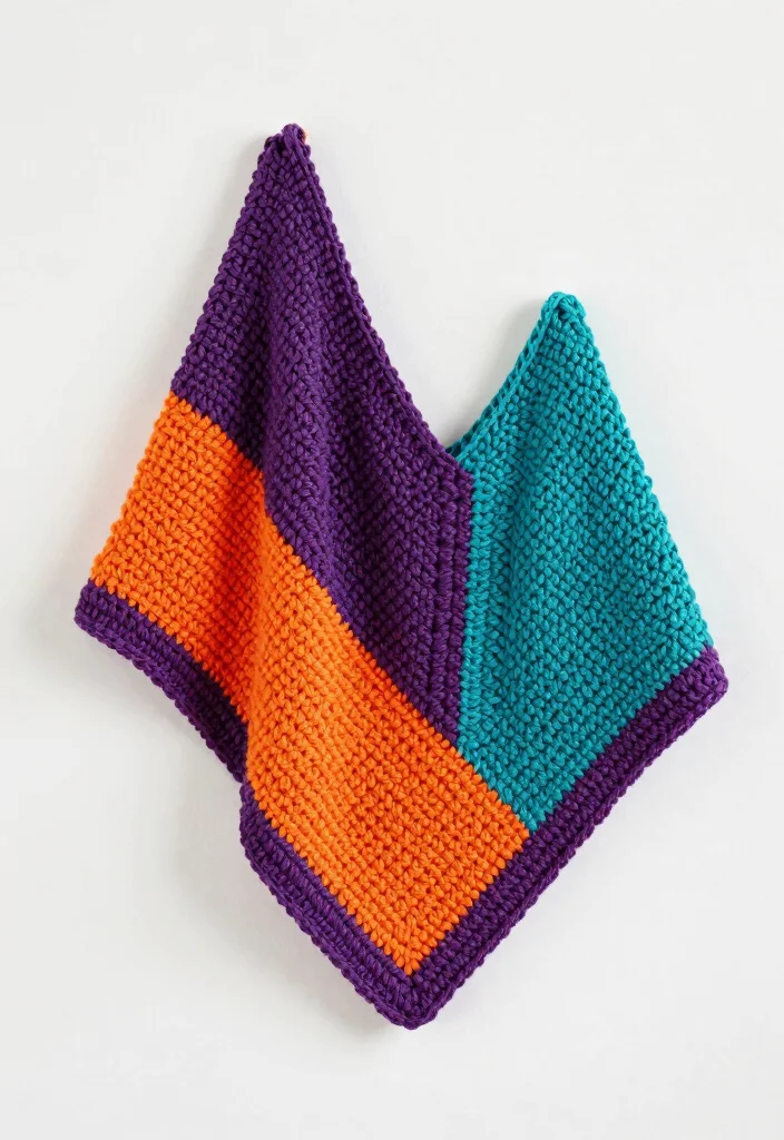 C2C Crochet Pattern Free Guide to Bold Geometric Designs with 18 Creative Layout Ideas - 17. Color Blocking 1