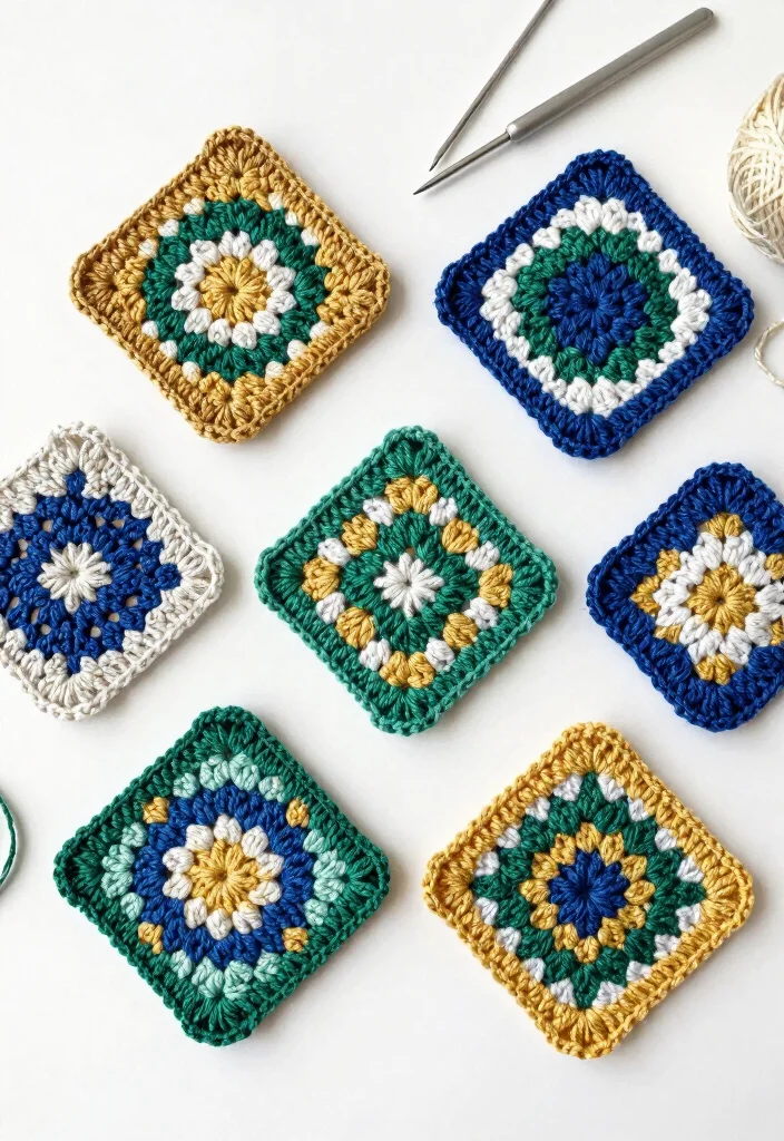 C2C Crochet Pattern Free Guide to Bold Geometric Designs with 18 Creative Layout Ideas - 4. Diamond Delight 1