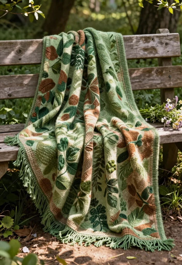 Crochet Afghan Patterns: Free Guide to Cozy Blanket Making with 18 Timeless Design Ideas - 16. Nature-Inspired Afghan 1