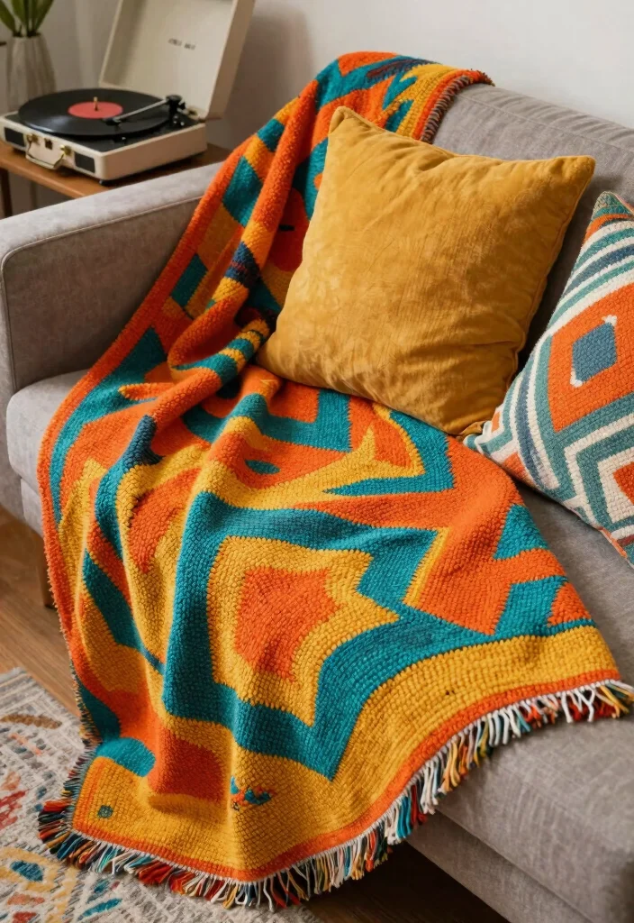 Crochet Afghan Patterns: Free Guide to Cozy Blanket Making with 18 Timeless Design Ideas - 17. Retro Afghan 1