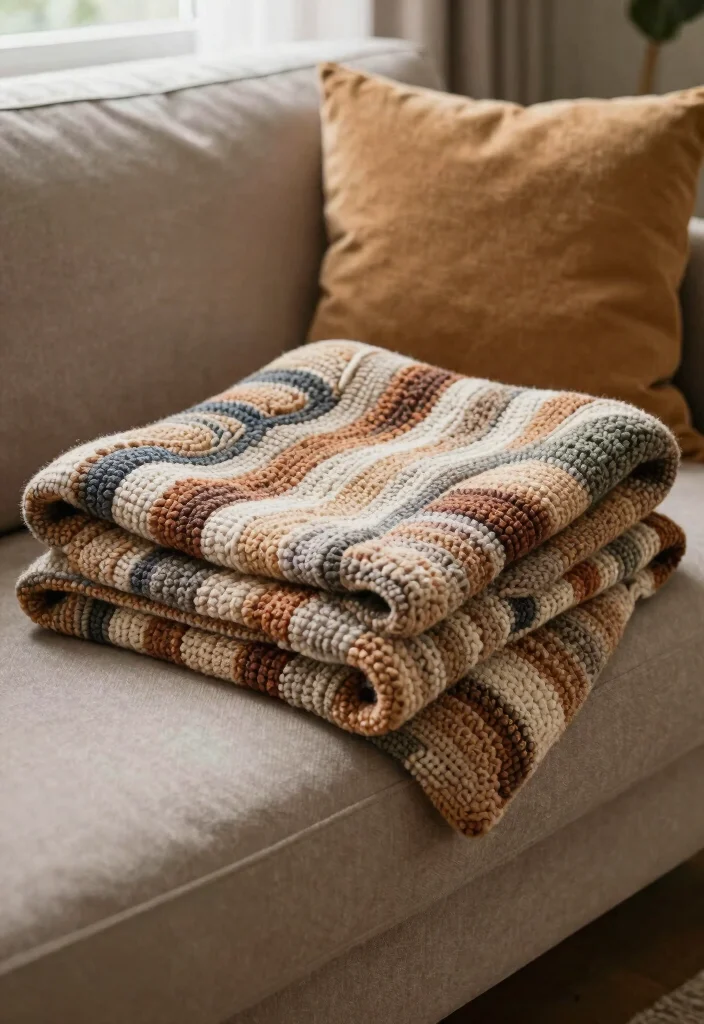 Crochet Afghan Patterns: Free Guide to Cozy Blanket Making with 18 Timeless Design Ideas - 6. Textured Waves Afghan 1