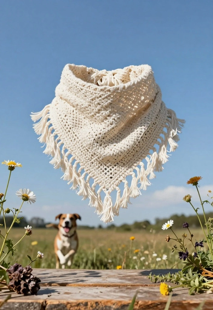 Crochet Bandana Pattern: Free Guide for Modern Accessories with 17 Trendy Style Ideas - 2. Bohemian Fringe Bandana 1