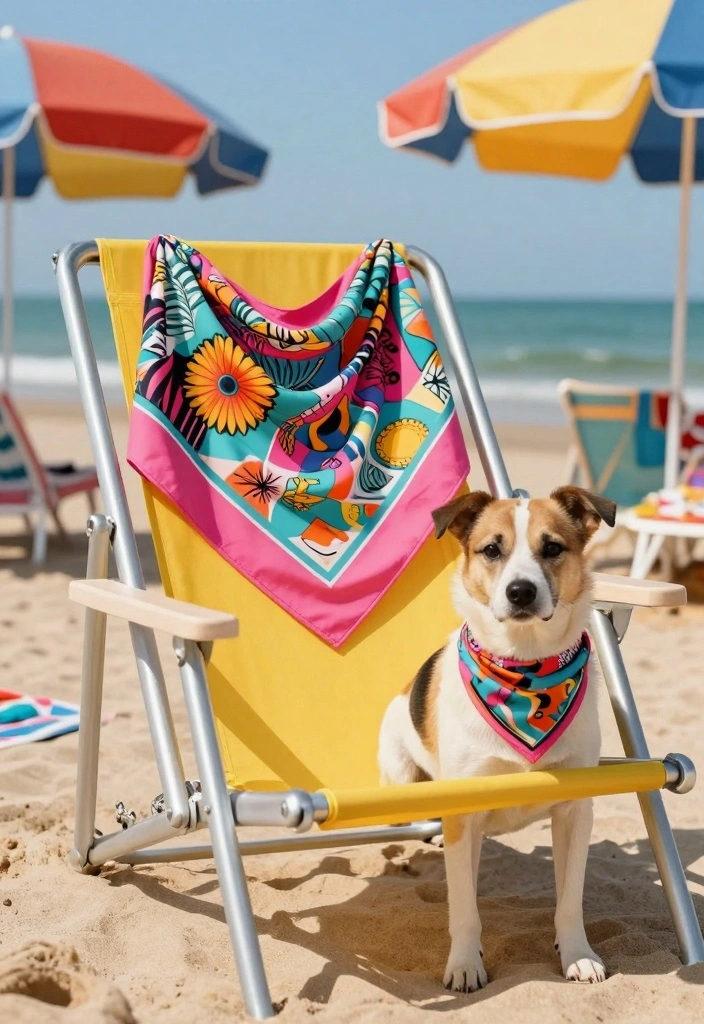 Crochet Bandana Pattern: Free Guide for Modern Accessories with 17 Trendy Style Ideas - 5. Retro Pop Art Bandana 1