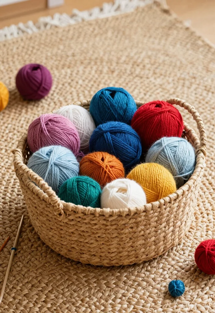 Crochet Basket Pattern Free Guide for Stylish Home Storage - 18. Knit and Crochet Hybrid Basket 1