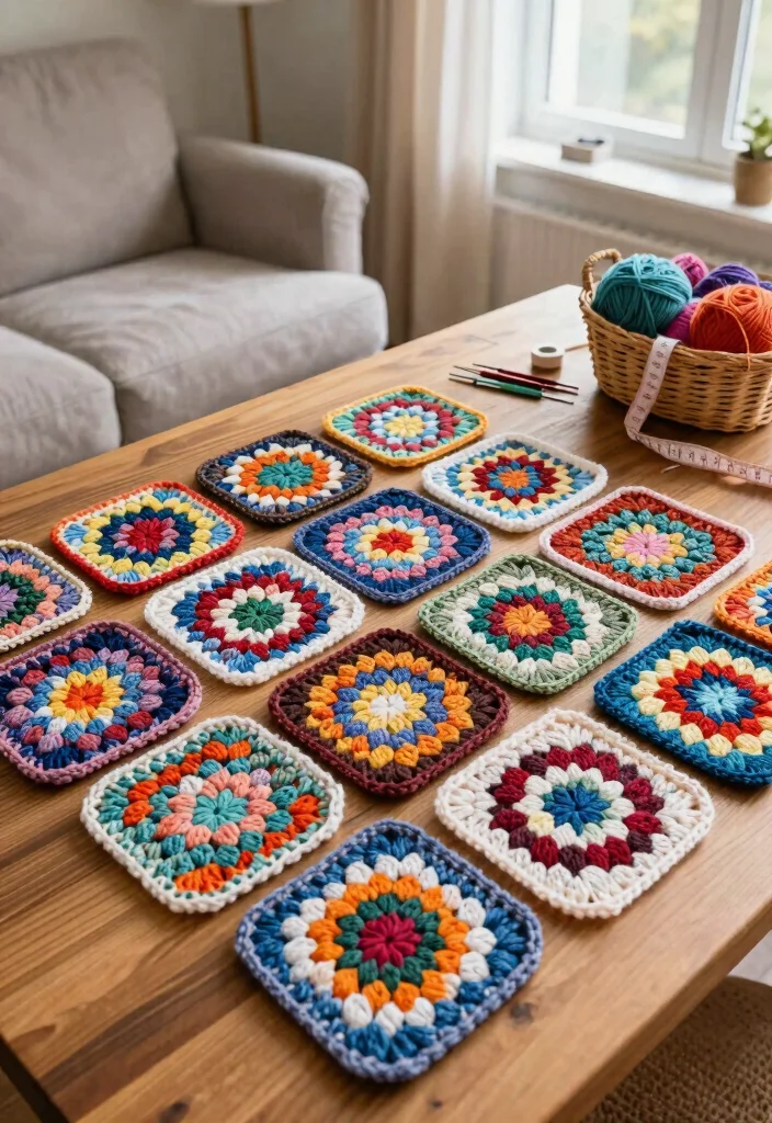 Crochet Blanket Patterns: A Free Guide for All Seasons with 20 Classic and Modern Designs - 1. Classic Granny Square Blanket: Timeless Beauty 1
