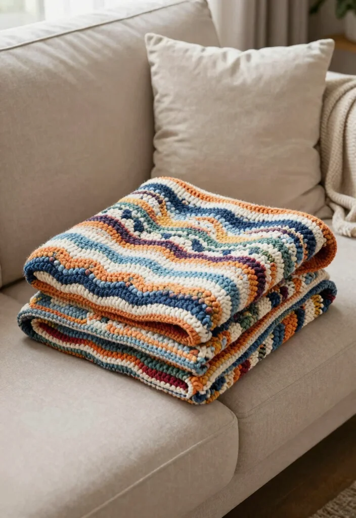 Crochet Blanket Patterns: A Free Guide for All Seasons with 20 Classic and Modern Designs - 8. Textured Zigzag Blanket: Depth and Dimension 1