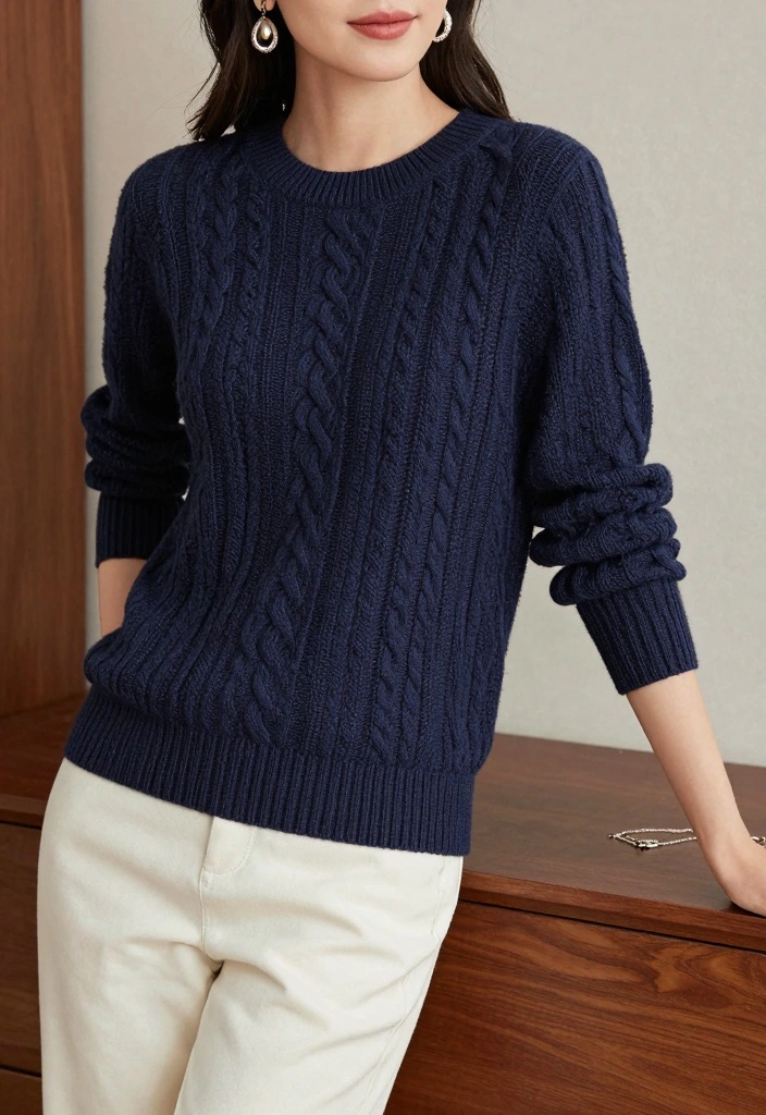 Crochet Blouse Free Pattern Guide for Handmade Fashion Lovers: 20 Wearable Style Ideas - 10. Textured Cable Knit Blouse 1