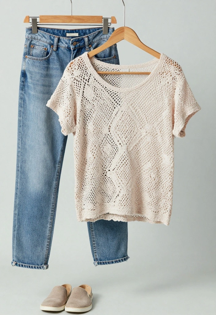 Crochet Blouse Free Pattern Guide for Handmade Fashion Lovers: 20 Wearable Style Ideas - 11. T-Shirt Style Crochet Blouse 1