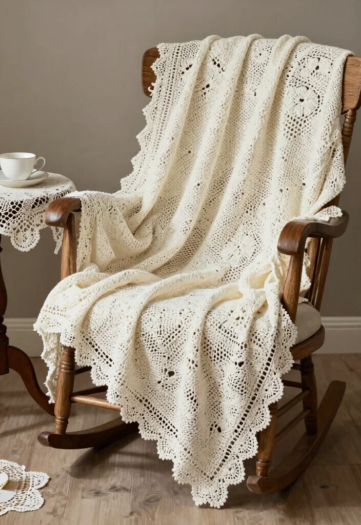 Crochet Borders for Blankets: A Guide to Polished Finishes with 18 Decorative Edging Ideas - 4. Lace Edging 1