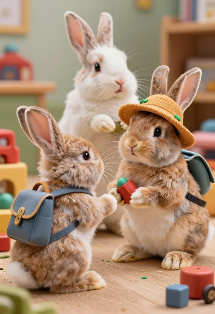 Crochet Bunny Pattern: Free Guide to Adorable Toys with 19 Soft Amigurumi Designs - 10. Interactive Bunnies 1