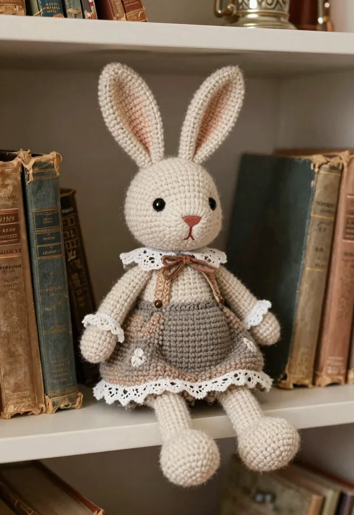 Crochet Bunny Pattern: Free Guide to Adorable Toys with 19 Soft Amigurumi Designs - 16. Vintage Style Bunnies 1