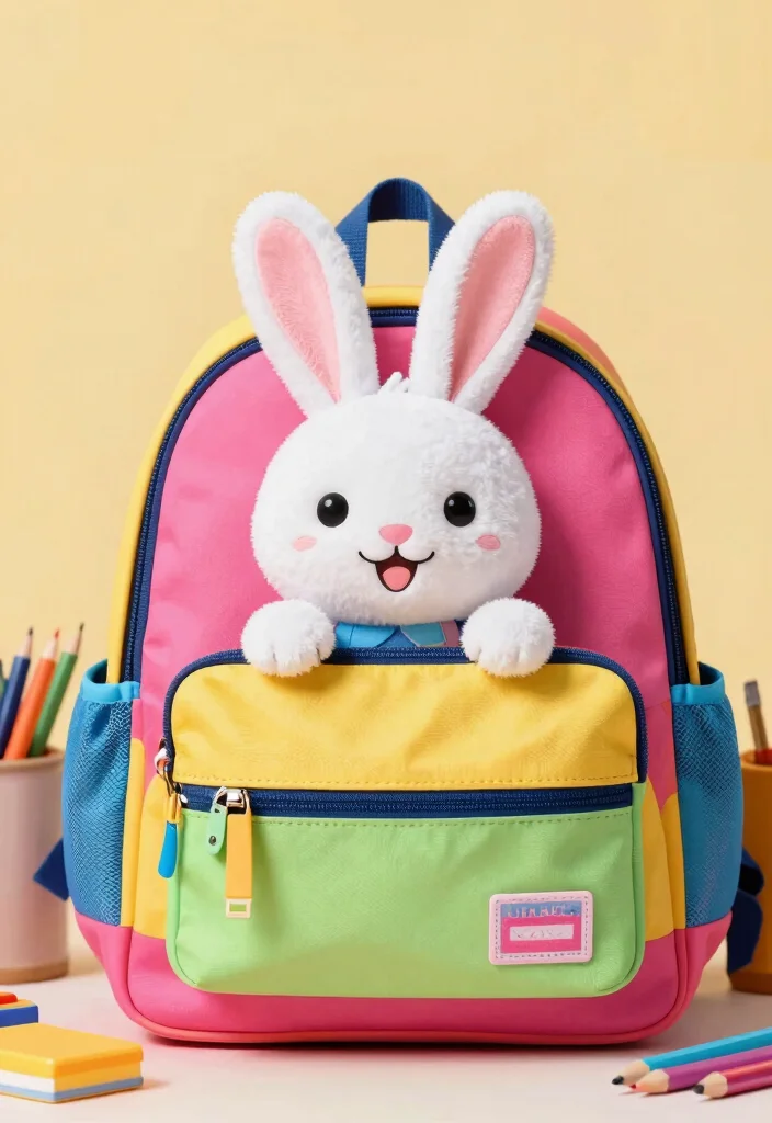 Crochet Bunny Pattern: Free Guide to Adorable Toys with 19 Soft Amigurumi Designs - 18. Bunny Backpack Stuffies 1