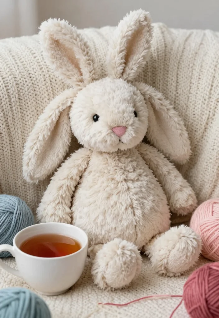 Crochet Bunny Pattern: Free Guide to Adorable Toys with 19 Soft Amigurumi Designs - 3. Fluffy Bunny Plush 1