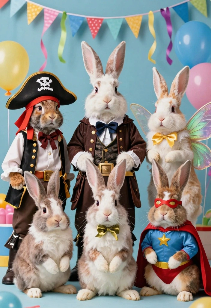 Crochet Bunny Pattern: Free Guide to Adorable Toys with 19 Soft Amigurumi Designs - 5. Bunnies in Costumes 1