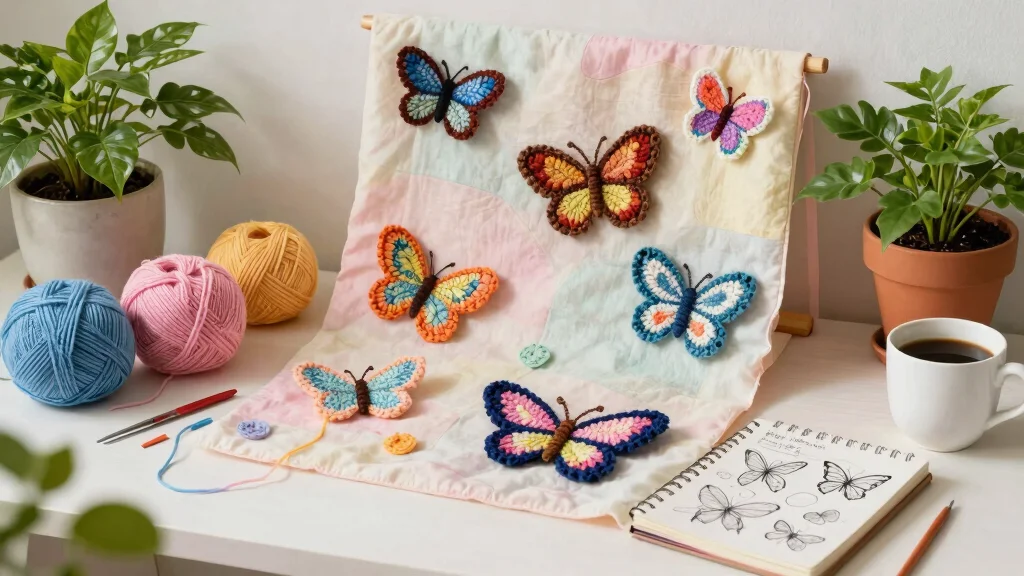 Crochet Butterfly Free Pattern Guide for Decorative Accents: 19 Delicate Design Ideas