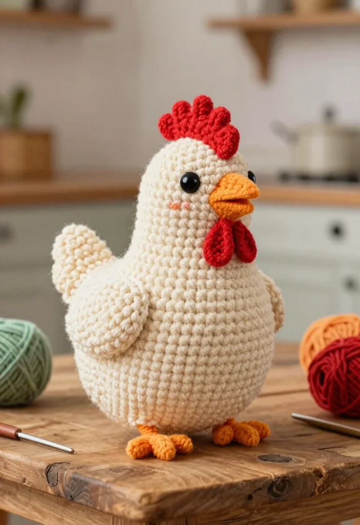 Crochet Chicken Patterns: A Free Guide to 20 Playful Farmhouse-Inspired Toy Ideas - 1. Classic Crochet Chicken 1