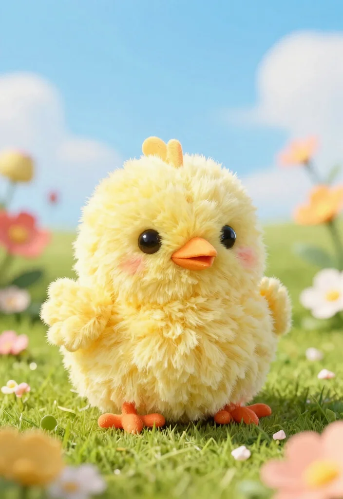 Crochet Chicken Patterns: A Free Guide to 20 Playful Farmhouse-Inspired Toy Ideas - 2. Spring Chick Plushie 1