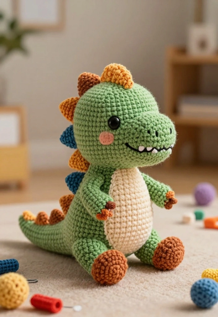 Crochet Dinosaur Pattern Free Guide for Fun Toy Projects: 19 Imaginative Design Ideas - 17. Dino Costume 1