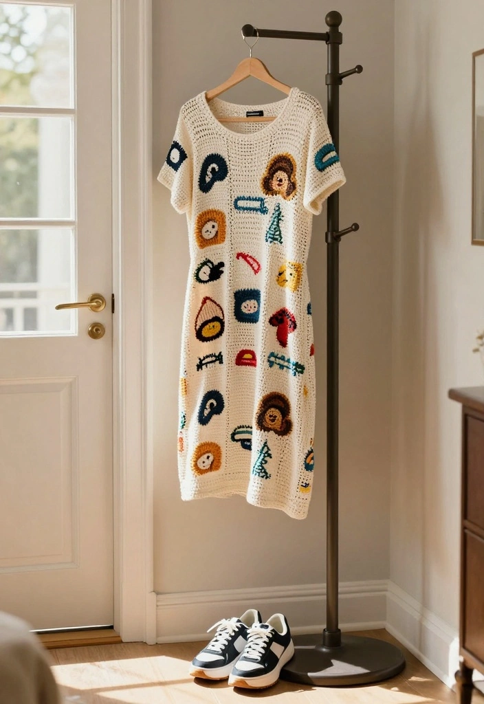 Crochet Dress Pattern Free Guide for Breezy Handmade Fashion: 20 Elegant Style Ideas - 5. The Casual T-shirt Dress 1