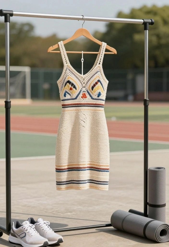 Crochet Dress Pattern Free Guide for Breezy Handmade Fashion: 20 Elegant Style Ideas - 7. The Sporty Crochet Dress 1