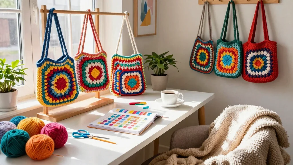 Crochet Granny Square Bag Guide: Combining Charm and Function with 17 Creative Bag Ideas