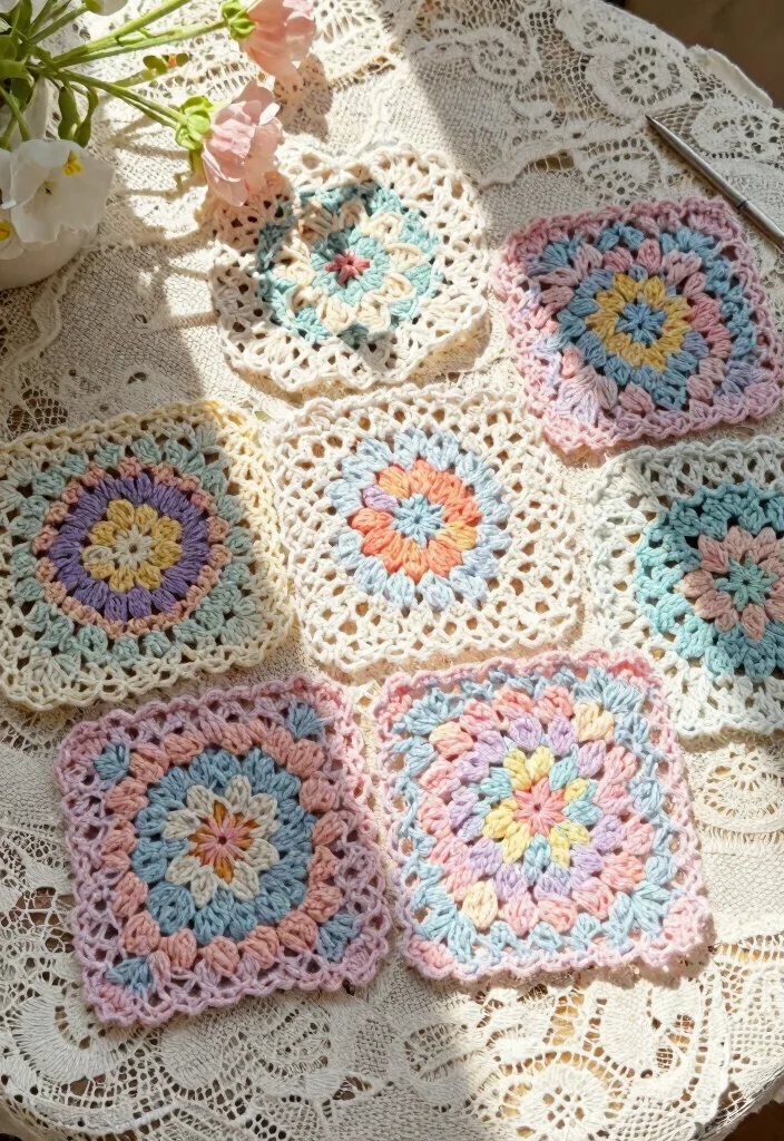 Crochet Granny Square Pattern Guide: 17 Creative Layout Ideas for Home Decor - 3. Lacy Granny Square 1