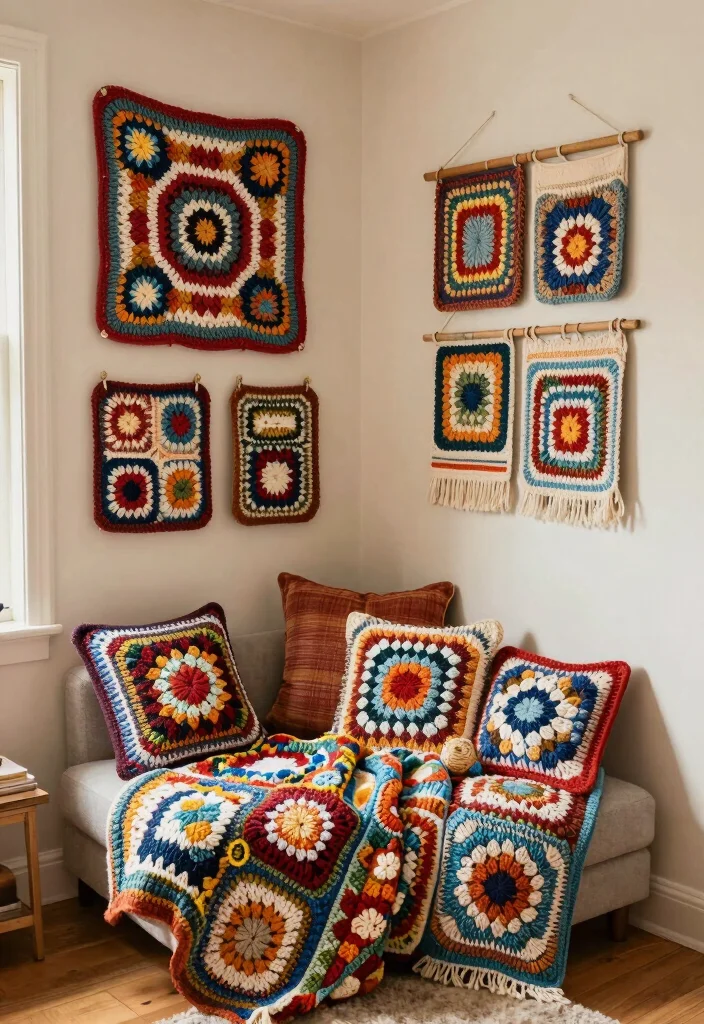 Crochet Granny Square Pattern Guide: 17 Creative Layout Ideas for Home Decor - Conclusion 1