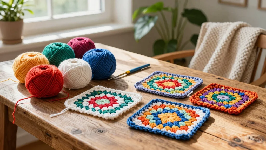 Crochet Granny Square Pattern Guide: 17 Creative Layout Ideas for Home Decor