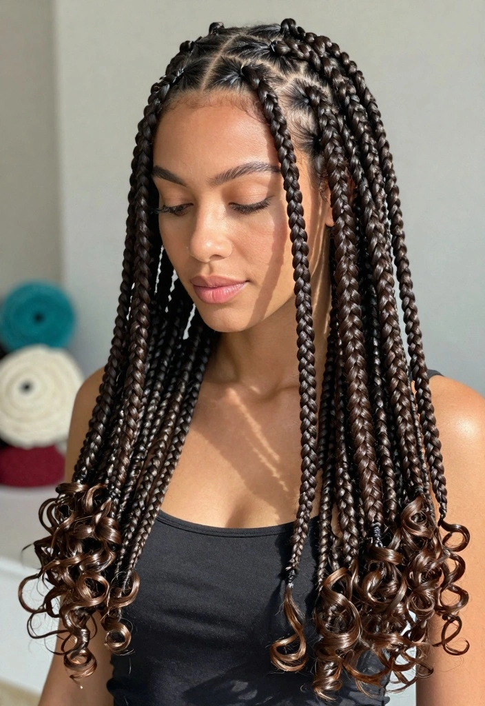 Crochet Hair Styles: Freetress Guide to Creative Braided Looks with 18 Textured Style Ideas - 1. Classic Box Braids 1