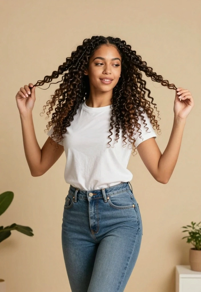 Crochet Hair Styles: Freetress Guide to Creative Braided Looks with 18 Textured Style Ideas - 12. Curly Crochet Braids 1