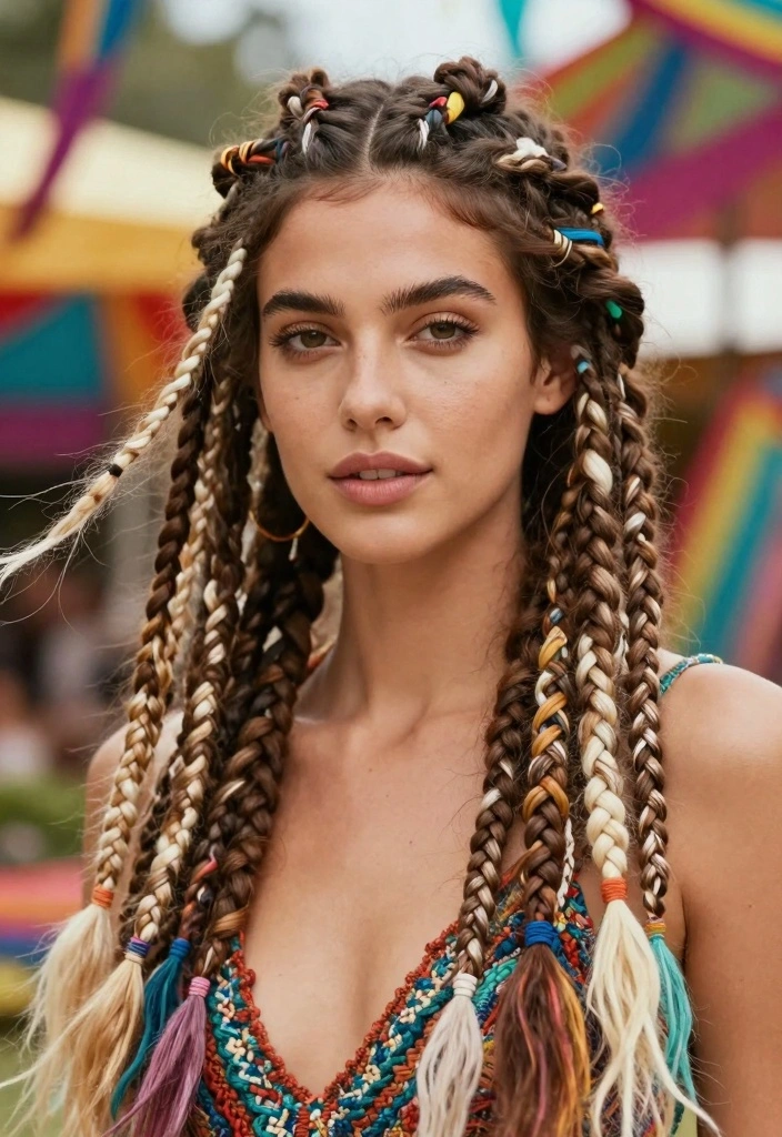 Crochet Hair Styles: Freetress Guide to Creative Braided Looks with 18 Textured Style Ideas - 17. Bohemian Crochet Braids 1