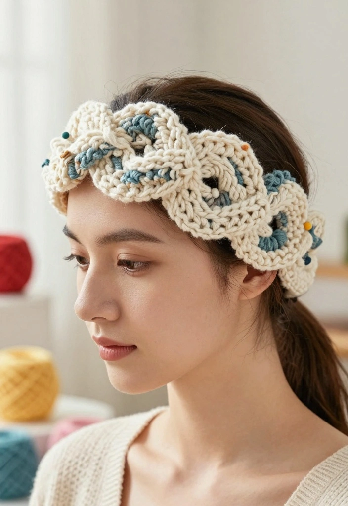 Crochet Headband Pattern: Free Guide for Quick and Stylish Accessories - 18. Infinity Headband 1