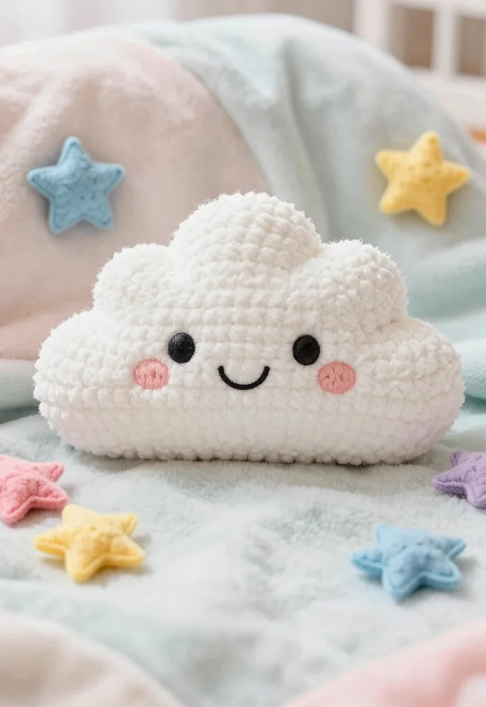 Crochet Plushies Pattern: Free Guide to Soft and Cute Creations with 18 Playful Design Ideas - 11. Fluffy Cloud 1