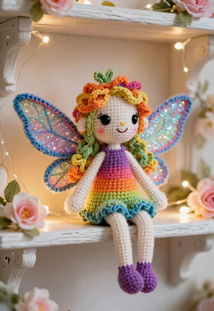Crochet Plushies Pattern: Free Guide to Soft and Cute Creations with 18 Playful Design Ideas - 17. Whimsical Fairy 1